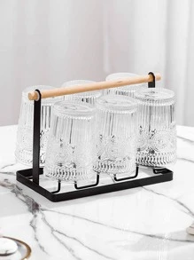 1pc Iron Storage Rack - Black - View 1