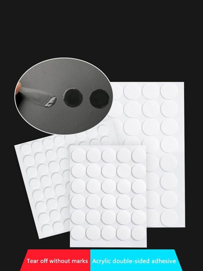 30pcs Double Side Dot Tape, Simple Multipurpose Clear Double Sided Sticker For Office