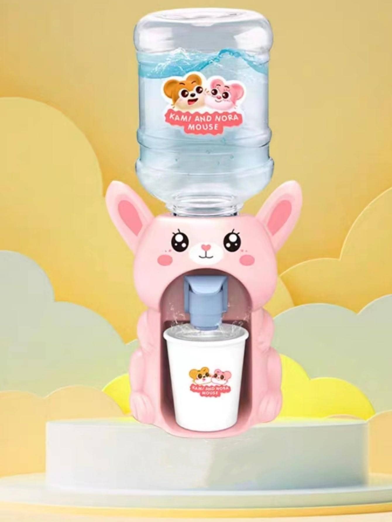 Mini Water Dispenser Voor Kinderen Cadeau Schattige Koud / Warm Water Sap Melk Drinken Fontein Simulatie Cartoon Keuken Speelgoed