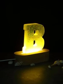 Khuôn nến thiết kế chữ cái 1 cái - trắng - Xem 5