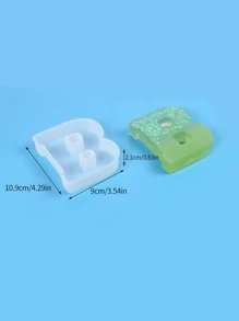 Khuôn nến thiết kế chữ cái 1 cái - trắng - Xem 6