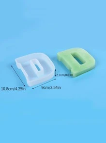 1入組字母設計蠟燭模具 - 白色 - 查看 6