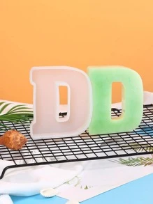 1入組字母設計蠟燭模具 - 白色 - 查看 1