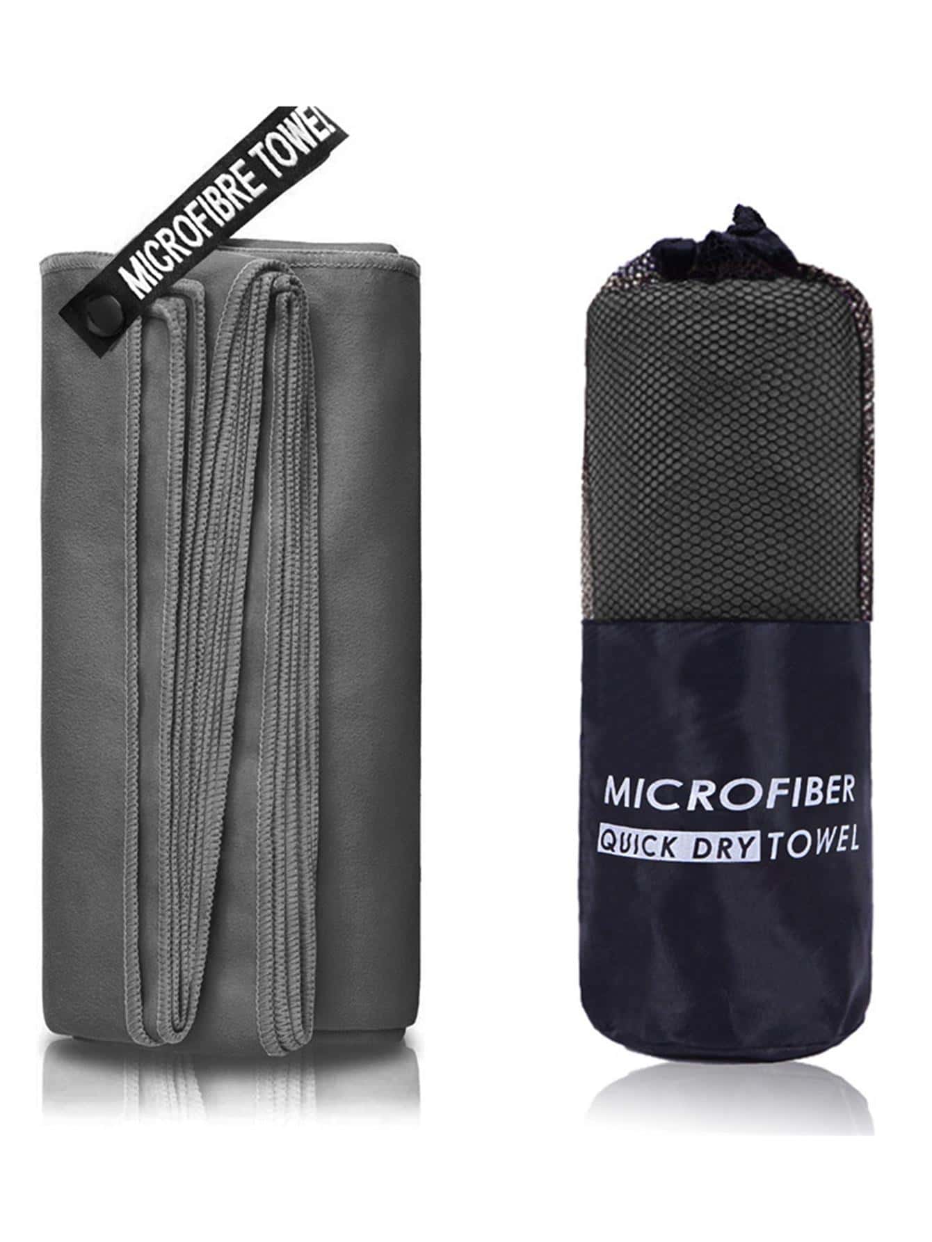 1入組速幹運動毛巾 - 深灰色 - 查看 1