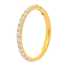 Cubic Zirconia Decor Nose Ring