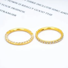 Cubic Zirconia Decor Nose Ring