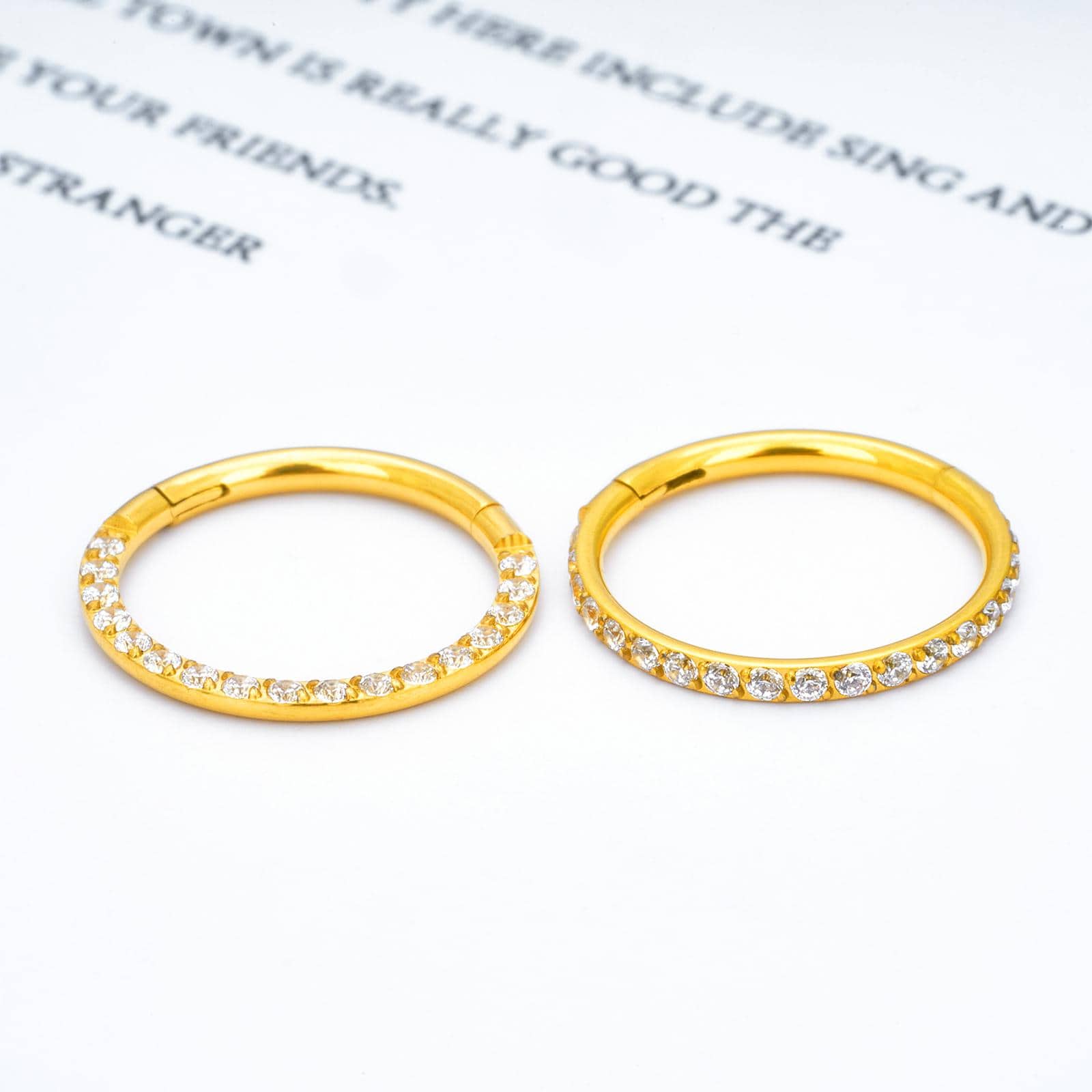 Cubic Zirconia Decor Nose Ring