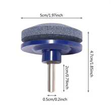 Máy Tính 1.96 Inch Nhanh Hơn Máy Cắt Cỏ Mài Máy Cắt Cỏ Lưỡi Đa Năng Mài Mũi Khoan Xoay Vết Cắt - Màu xanh nhạt - Xem 6
