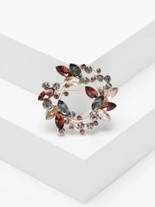 水鑽花環設計胸針