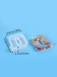 Khuôn nến thiết kế chữ cái 1 cái - trắng - Xem 5