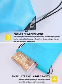 1入組抽繩設計滌綸登山包