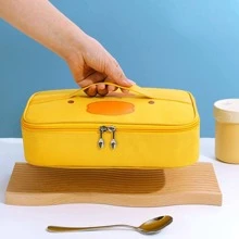 1 túi đựng đồ ăn trưa in hình vịt hoạt hình - Màu vàng - Xem 6