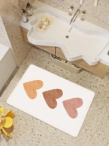 1入組愛心圖案門墊 - 彩色 - 查看 4