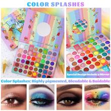 48 Colors Eyeshadow Makeup Palette, Natural Rainbow Shimmer Matte Glitter Eye Shadow Powder Highly Pigmented Gift Set Make Up Pallet - Multicolor - View 1