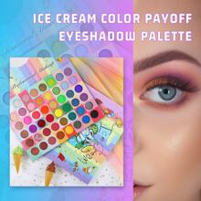 48 Colors Eyeshadow Makeup Palette, Natural Rainbow Shimmer Matte Glitter Eye Shadow Powder Highly Pigmented Gift Set Make Up Pallet - Multicolor - View 4