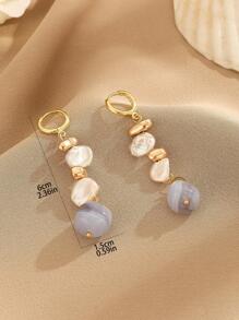 Bông tai thả hạt - Nhiều màu - Xem 4