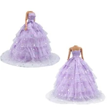 E-TING 2 Pcs Beautiful Bride Clothing Party Ball Dress For Girl Dolls - Multicolor - View 2