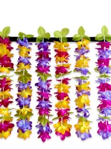 3 cây dây leo hoa nhân tạo, vòng hoa nhiều màu hiện đại cho đám cưới, trang trí nhà cửa - Nhiều màu - Xem 3
