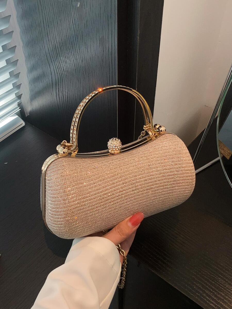 Túi Dạ Hội Thời Trang Đơn Giản Phong Cách Hàn Quốc Thích Hợp Cho Tiệc Cưới - Vàng - Xem 1