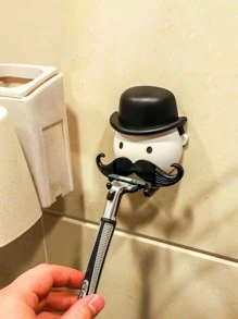 1 pieza Soporte para afeitadora con dibujos animados - Blanco y Negro - Ver 1