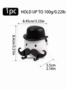 1 pieza Soporte para afeitadora con dibujos animados - Blanco y Negro - Ver 5
