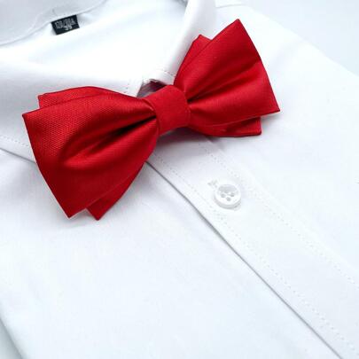 1pc Men Solid Bow Tie Men Groomsmen Bow Ties Groom Bow Ties Formal Business Wedding Necktie / Bow Tie For Decoration Valentine Day Valentines