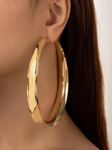 Hoa tai vòng tối giản - Vàng - Xem 1