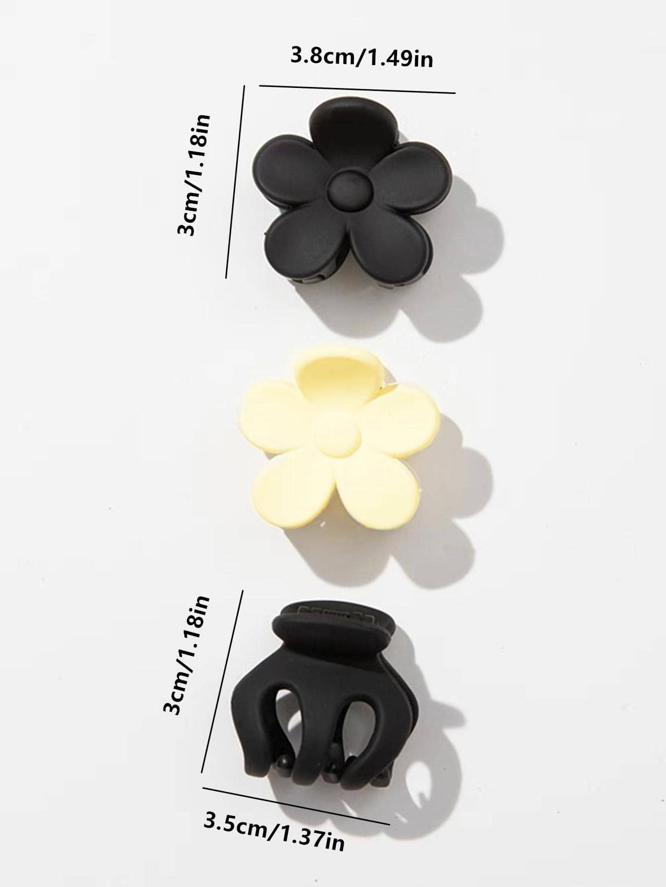 3 chiếc kẹp tóc thiết kế hoa - Nhiều màu - Xem 1