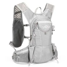 Letter Graphic Polyester Running Bag - Grey - View 4