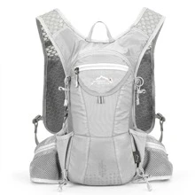 Letter Graphic Polyester Running Bag - Grey - View 1