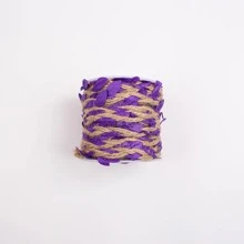 1roll Fiber DIY Webbing, Modern Leaf Decor Decorative Webbing For Sewing - Multicolor - View 6