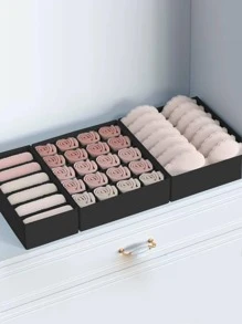 1 件装纯色内衣收纳盒，米色无纺布袜子收纳盒，衣柜内衣、胸罩、袜子、领带、丝巾收纳盒，衣柜收纳收纳盒装饰品装饰节日装饰房间装饰家居装饰卧室装饰卧室、收纳盒、收纳盒、家居收纳、女士白色 T 恤、女士黑色裤子、女士冬装、连衣裙、女士冬装、优雅女装、女士白衬衫、长袖、女士白色连体裤、女士春季连衣裙、女士春季服装、春季、春装、极简主义、夏季上衣 - 黑色 - 查看 2