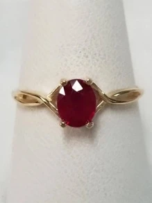 Anillo zirconia cúbica adorno