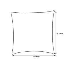 1pc Plain Cushion Cover Without Filler - Black - View 4