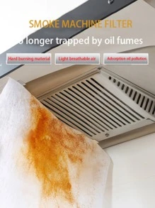 12 Cái/bộ Lọc Dầu Mỡ Giấy, Đa Năng Điện Máy Hút Mùi Nhà Hàng Quạt Hút Dầu Mỡ Lọc - trắng - Xem 3