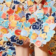 52入組字母圖案貼紙 - 彩色 - 查看 5