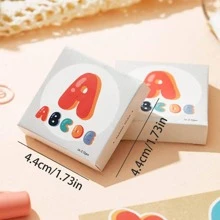 52入組字母圖案貼紙 - 彩色 - 查看 7
