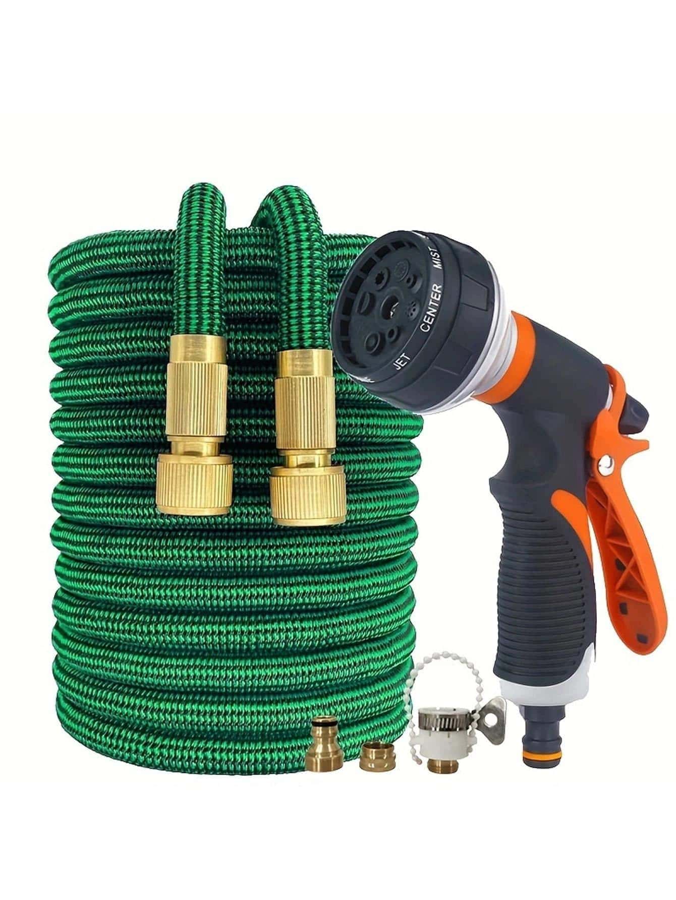 1 set poliéster Pistola de riego moderno alta presión Set de boquillas para manguera de jardín para jardín - Multicolor - Ver 1