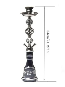 1入組玻璃水煙壺，現代水煙壺作為禮物 - 黑色 - 查看 3