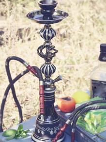 1入組玻璃水煙壺，現代水煙壺作為禮物 - 黑色 - 查看 2