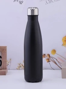 1pc Stainless Steel Insulated Bottle Back To School - Black - View 5