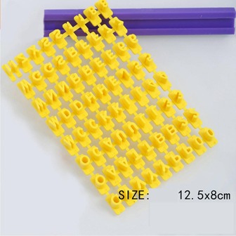 1入組數字和字母設計餅乾印章