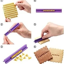 1入組數字和字母設計餅乾印章