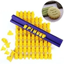 1入組數字和字母設計餅乾印章