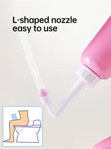 1 Peça, Bacia Portátil de Assento de Viagem, Bacia de Higiene Pessoal Manual de 350ml / 500ml para Limpeza Feminina
