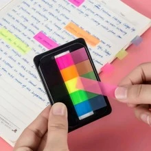 1入組半透明寵物織帶帶黑色盒,拉出式風格黏標籤