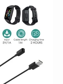 Cable Cargador Para Huaweii Watch Fit 2/3 Huaweii Band 9/8/7/6 Huaweii Band 6 - Negro - Ver 2