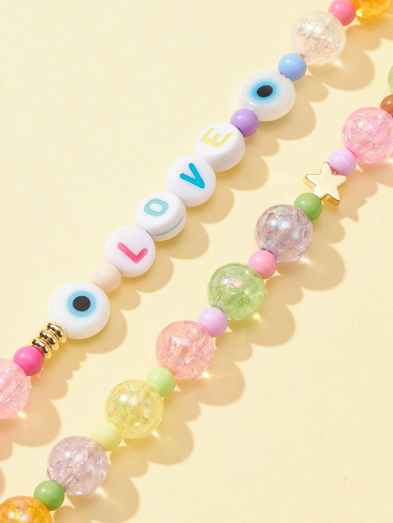 สายคล้องโทรศัพท์ อะคริลิค ลูกปัด 1 ชิ้น - มัลติคัลเลอร์ - ดู 4