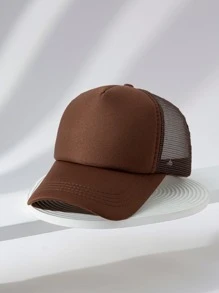 1 st Mannen Solide Ademende Casual Trucker Hoed Voor Dagelijks Leven