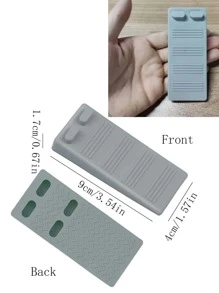 1入組TPR門擋，簡單灰色門擋支架， - 灰色 - 查看 2